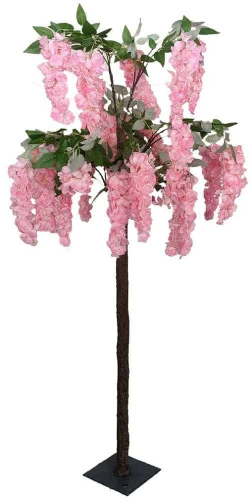 Τεχνητό Δέντρο Γλυσίνια 7380-6 160cm Pink Supergreens Υαλοβάμβακας