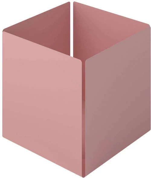 Θήκη Οργάνωσης Κύβος 118-303 13x13x13cm Matt Pink Pam&Co Ανοξείδωτο Ατσάλι