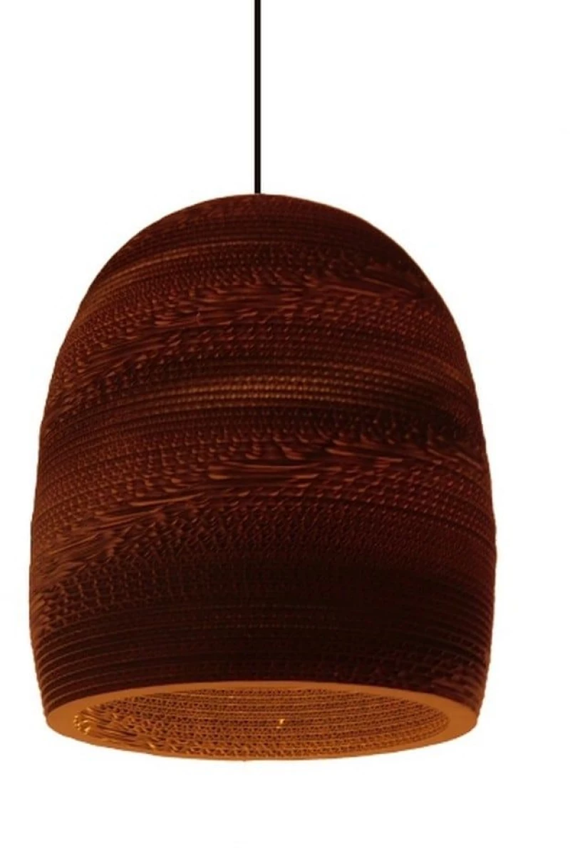 Φωτιστικό Οροφής 3D Skiathos 01296 Brown GloboStar Χαρτί