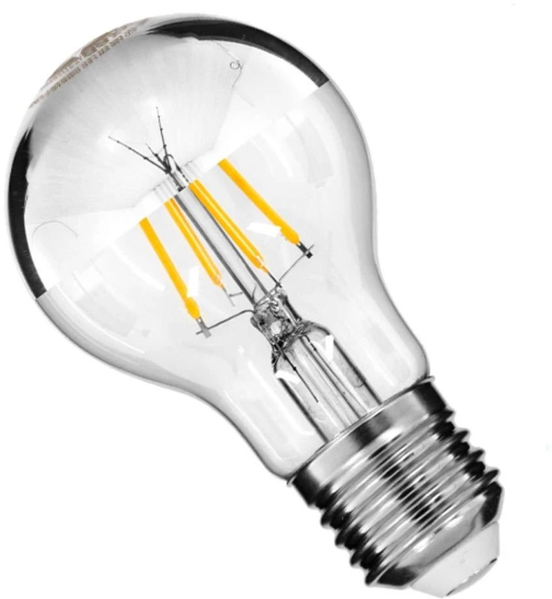 Λαμπτήρας Led Filament 99103 A60 E27 8W 880lm Dimmable Clear-Chrome GloboStar 8W