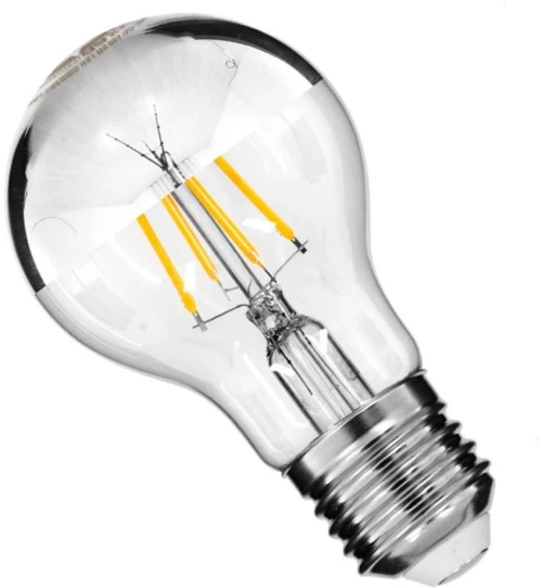 Λαμπτήρας Led Filament 99103 A60 E27 8W 880lm Dimmable Clear-Chrome GloboStar 8W