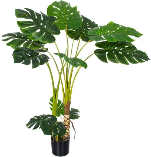 Τεχνητό Δέντρο Monstera 20004 Φ135x140cm Green-Brown Globostar Πολυαιθυλένιο,Ύφασμα