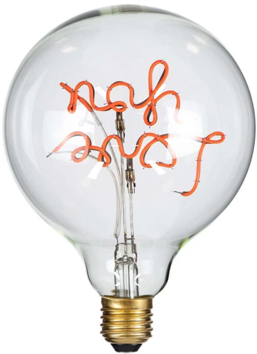 Λαμπτήρας Led Love You 99260 Φ12,5x18cm E27 4W 340lm Dimmable Clear-Red Globostar 4W