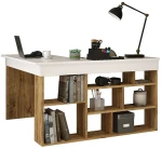 Γραφείο Γωνιακό Rosaline 176-000010 120x129x72cm White-Oak