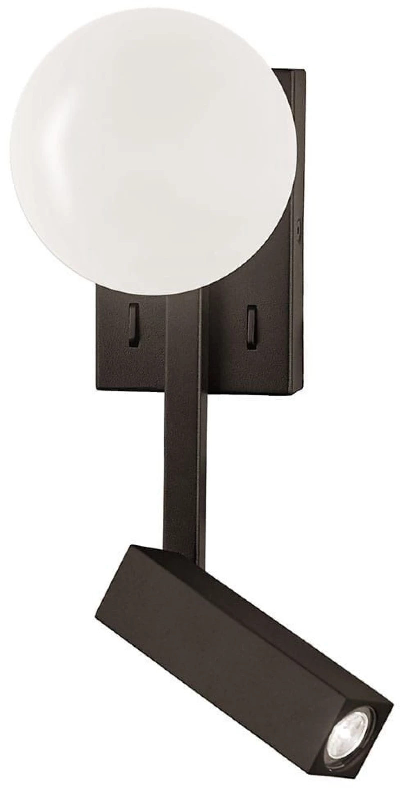 Φωτιστικό Τοίχου-Απλίκα Reflect 4229000 Black Viokef Μέταλλο
