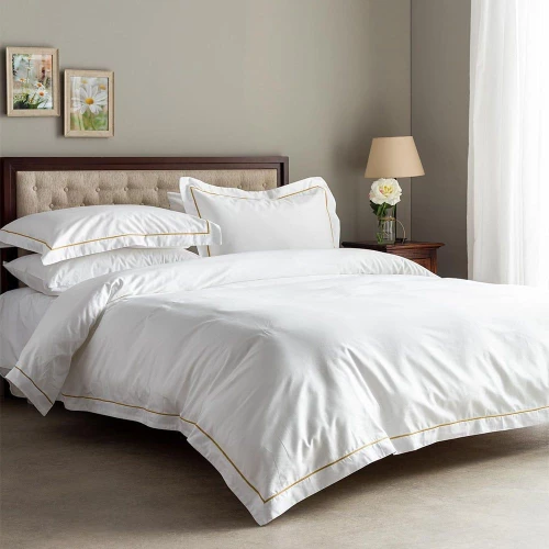 Σεντόνι Iro-SP White-Gold Vesta Home Υπέρδιπλο 100% Βαμβάκι
