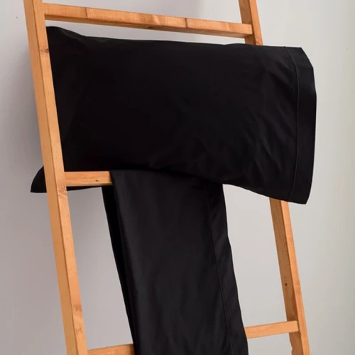 Σεντόνι Synthesis-520 Black Vesta Home Μονό 170x270cm 100% Βαμβακερό Περκάλι