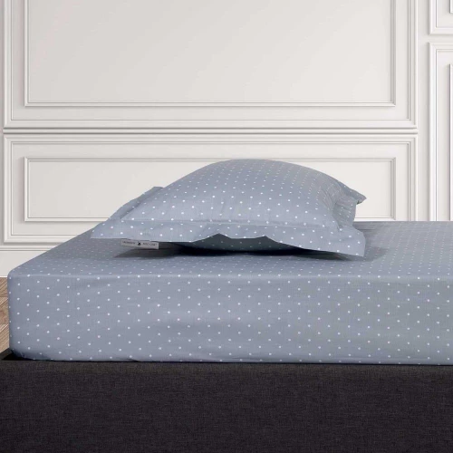 Σεντόνι 2502 Με Λάστιχο Grey Greenwich Polo Club King Size Βαμβάκι-Πολυέστερ