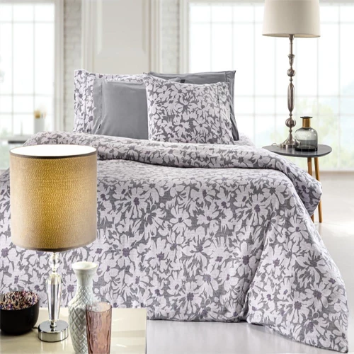 Παπλωματοθήκη Martin (Σετ 3τμχ) Grey Guy Laroche Υπέρδιπλο 225x245cm 100% Βαμβακερή Φανέλα