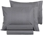 Μαξιλαροθήκες Color Plus (Σετ 2τμχ) Anthracite Guy Laroche 50Χ70 50x70cm 100% Βαμβακερό Περκάλι