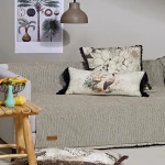 Ριχτάρι Kanon 15 Linen Kentia Πολυθρόνα 170x180cm Chenille,Βαμβάκι,Pol