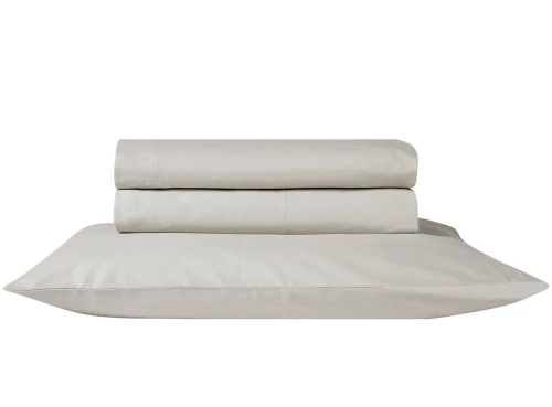 Σεντόνι Essential 26 Με Λάστιχο Ecru Kentia Μονό 90x235cm 100% Πενιέ Βαμβάκι