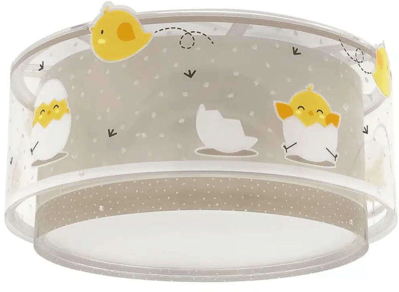 Φωτιστικό Οροφής - Πλαφονιέρα Baby Chick 76876 33x16,5cm 2xE27 15W Multi Ango