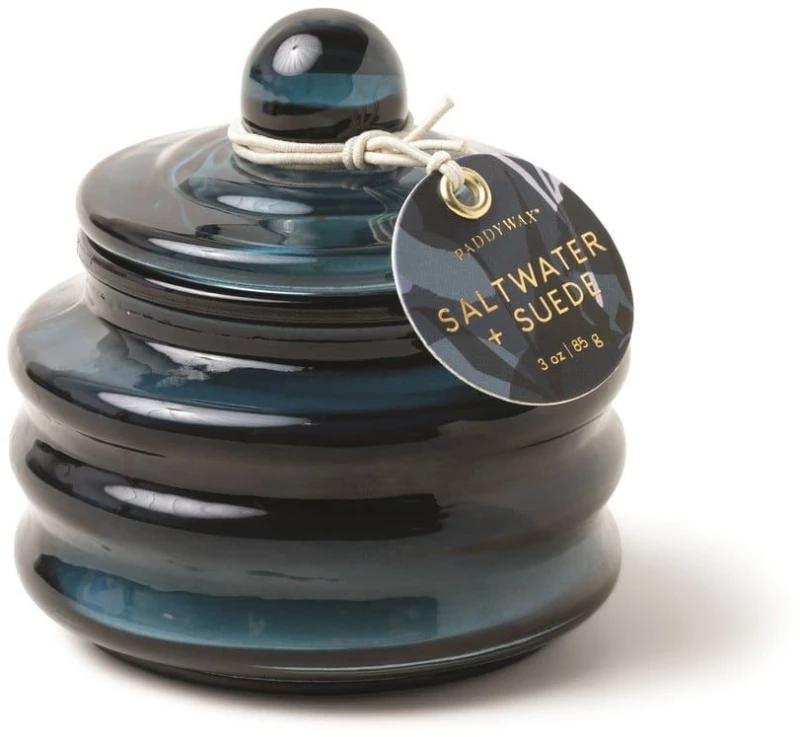 Κερί Σόγιας Αρωματικό Beam Με Καπάκι Saltwater And Suede 85gr Paddywax Κερί Σόγιας