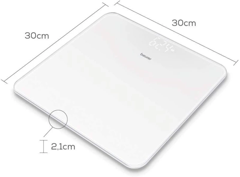 Beurer - GS 225 – Glass Digital Scale - 5 Years Warranty / Home and Kitchen