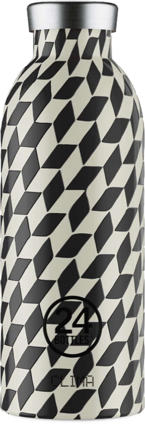 24 Bottles - Clima Bottle 0,5 L - Groovy White (24B949) / Home and Kitchen