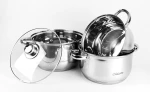 MAESTRO MR-2020-6M 6-piece cookware set, stainless steel