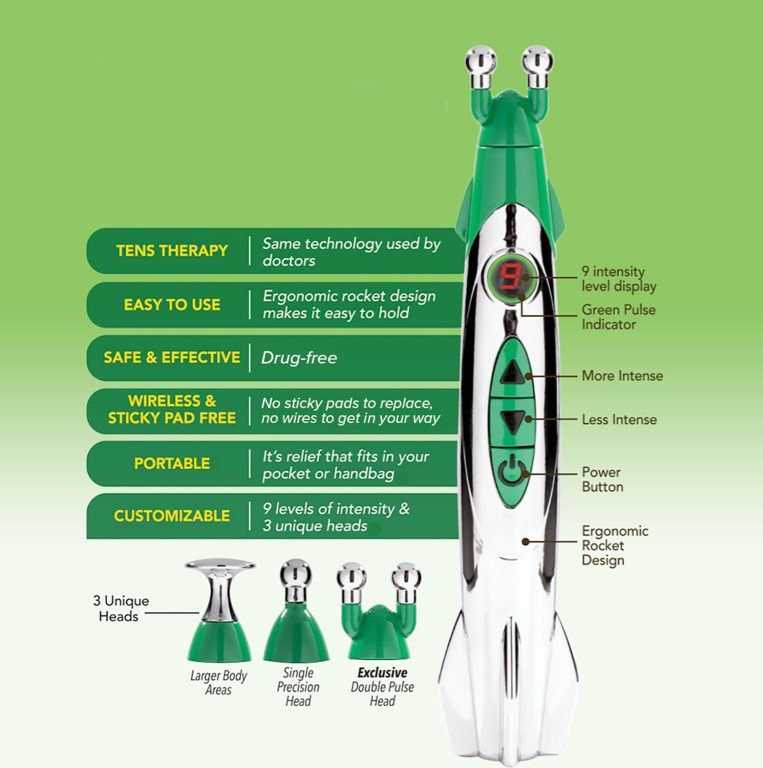 Συσκευή ηλεκτροβελονισμού τρείς κεφαλές