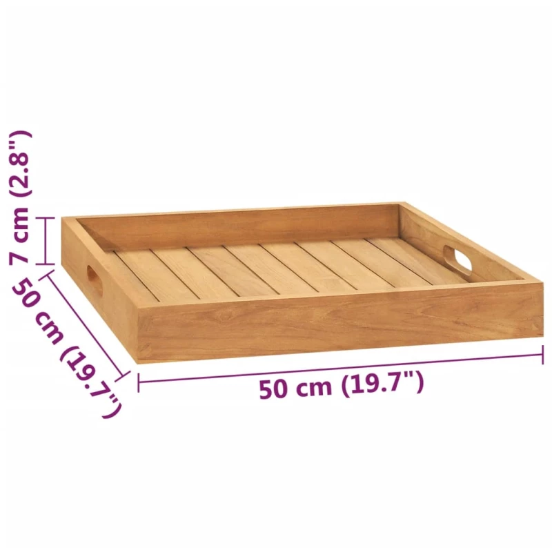 ΔΙΣΚΟΣ ΣΕΡΒΙΡΙΣΜΑΤΟΣ 50 X 50 ΕΚ. ΑΠΟ ΜΑΣΙΦ ΞΥΛΟ TEAK 315457