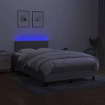 ΚΡΕΒΑΤΙ BOXSPRING ΜΕ ΣΤΡΩΜΑ & LED ΑΝ.ΓΚΡΙ 120X200 ΕΚ ΥΦΑΣΜΑΤΙΝΟ 3133301