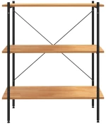 ΡΑΦΙΕΡΑ 3 ΕΠΙΠΕΔΩΝ ΜΑΥΡΗ ΚΑΙ ΔΡΥΣ 80 X 40 X 92 ΕΚ. 336340