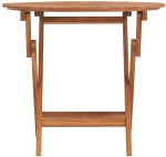 ΤΡΑΠΕΖΙ ΚΗΠΟΥ ΠΤΥΣΣΟΜΕΝΟ Ø85 X 75 ΕΚ. ΜΑΣΙΦ ΞΥΛΟ TEAK 362619