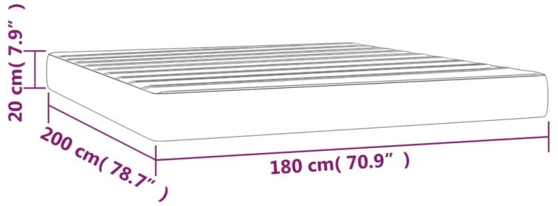 ΣΤΡΩΜΑ ΜΕ POCKET SPRINGS ΜΑΥΡΟ 180X200X20 ΕΚ. ΥΦΑΣΜΑΤΙΝΟ 347836