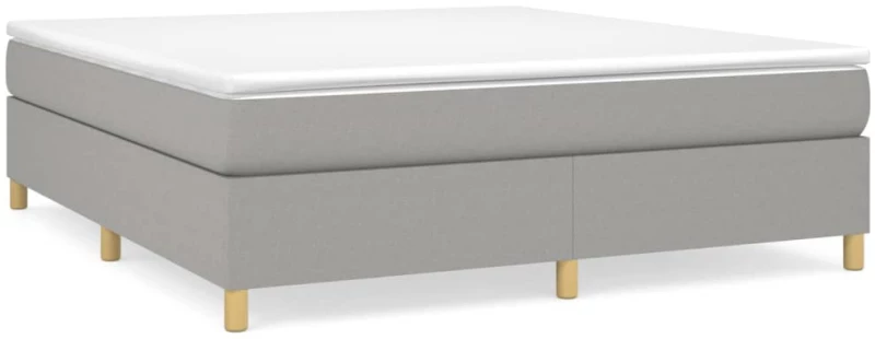 ΚΡΕΒΑΤΙ BOXSPRING ΜΕ ΣΤΡΩΜΑ ΑΝΟΙΧΤΟ ΓΚΡΙ 180X200 ΕΚ. ΥΦΑΣΜΑΤΙΝΟ 3144538