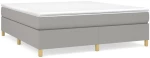 ΚΡΕΒΑΤΙ BOXSPRING ΜΕ ΣΤΡΩΜΑ ΑΝΟΙΧΤΟ ΓΚΡΙ 180X200 ΕΚ. ΥΦΑΣΜΑΤΙΝΟ 3144538