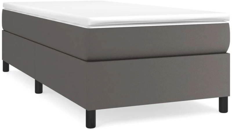 ΚΡΕΒΑΤΙ BOXSPRING ΜΕ ΣΤΡΩΜΑ ΓΚΡΙ 90X200 ΕΚ. ΑΠΟ ΣΥΝΘΕΤΙΚΟ ΔΕΡΜΑ 3144588