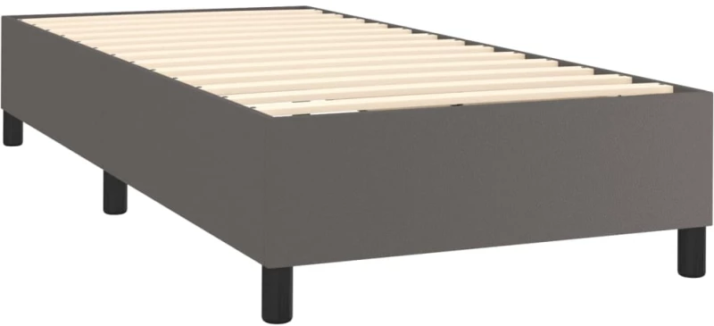 ΚΡΕΒΑΤΙ BOXSPRING ΜΕ ΣΤΡΩΜΑ ΓΚΡΙ 90X200 ΕΚ. ΑΠΟ ΣΥΝΘΕΤΙΚΟ ΔΕΡΜΑ 3144588
