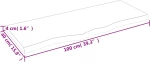 ΡΑΦΙ ΤΟΙΧΟΥ ΑΝΟΙΧΤΟ ΚΑΦΕ 100X40X4 ΕΚ. ΕΠΕΞΕΡΓ. ΜΑΣΙΦ ΞΥΛΟ ΔΡΥΟΣ 363684
