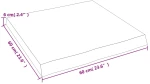 ΕΠΙΦΑΝΕΙΑ ΤΡΑΠΕΖΙΟΥ ΑΝ. ΚΑΦΕ 60X60X6 ΕΚ. ΕΠΕΞ. ΜΑΣΙΦ ΞΥΛΟ ΔΡΥΟΣ 363937
