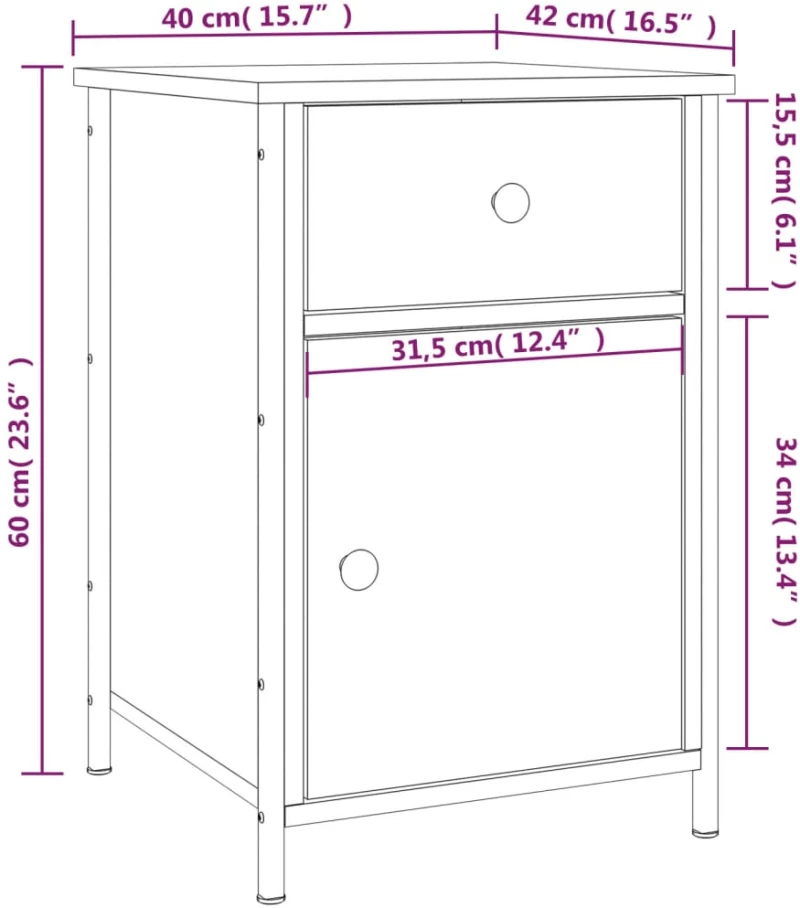 ΚΟΜΟΔΙΝΟ ΚΑΠΝΙΣΤΗ ΔΡΥΣ 40X42X60 ΕΚ. ΑΠΟ ΕΠΕΞΕΡΓΑΣΜΕΝΟ ΞΥΛΟ 825907