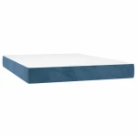 ΚΡΕΒΑΤΙ BOXSPRING ΜΕ ΣΤΡΩΜΑ ΣΚΟΥΡΟ ΜΠΛΕ 140X200 ΕΚ. ΒΕΛΟΥΔΙΝΟ 3144337