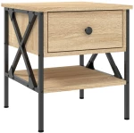 ΚΟΜΟΔΙΝΑ 2 ΤΕΜ. SONOMA ΔΡΥΣ 40X42X45 ΕΚ. ΑΠΟ ΕΠΕΞΕΡΓΑΣΜΕΝΟ ΞΥΛΟ 825956