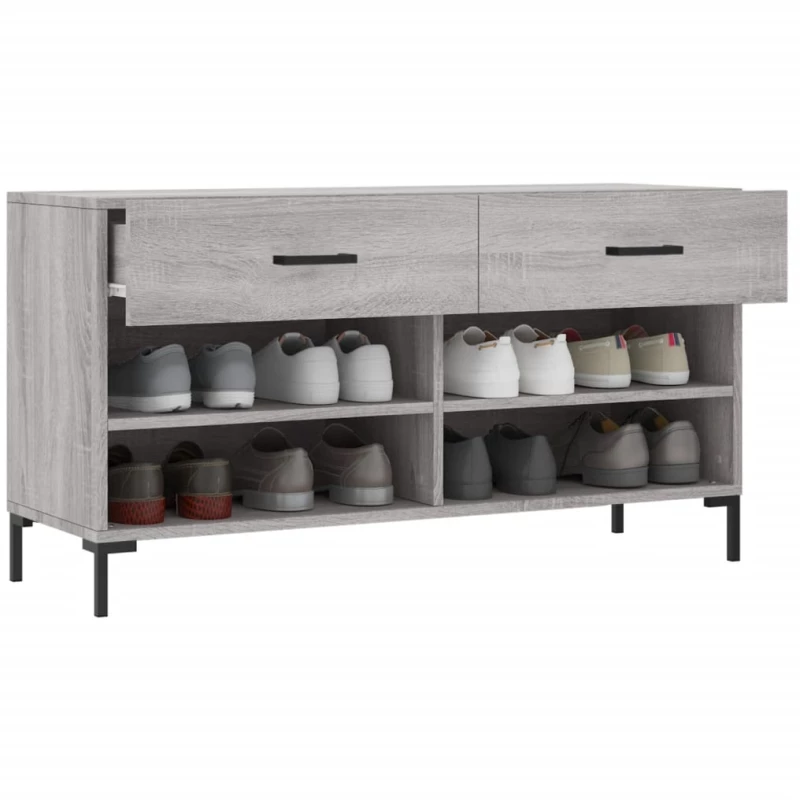ΠΑΠΟΥΤΣΟΘΗΚΗ ΓΚΡΙ SONOMA 102X35X55 ΕΚ. ΑΠΟ ΕΠΕΞΕΡΓΑΣΜΕΝΟ ΞΥΛΟ 829746
