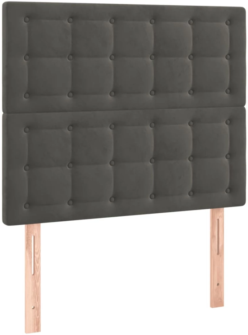 ΚΡΕΒΑΤΙ BOXSPRING ΜΕ ΣΤΡΩΜΑ & LED ΣΚ. ΓΚΡΙ 100X200ΕΚ. ΒΕΛΟΥΔΙΝΟ 3136348