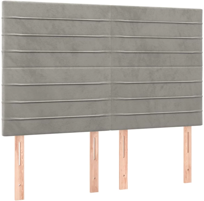 ΚΡΕΒΑΤΙ BOXSPRING ΜΕ ΣΤΡΩΜΑ ΑΝΟΙΧΤΟ ΓΚΡΙ 140X190 ΕΚ. ΒΕΛΟΥΔΙΝΟ 3132735
