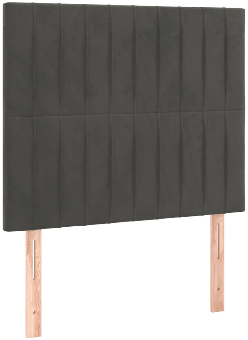 ΚΡΕΒΑΤΙ BOXSPRING ΜΕ ΣΤΡΩΜΑ ΣΚΟΥΡΟ ΓΚΡΙ 90X200 ΕΚ. ΒΕΛΟΥΔΙΝΟ 3129310