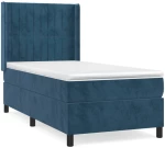 ΚΡΕΒΑΤΙ BOXSPRING ΜΕ ΣΤΡΩΜΑ ΣΚΟΥΡΟ ΜΠΛΕ 90X190 ΕΚ. ΒΕΛΟΥΔΙΝΟ 3132775