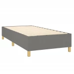 ΚΡΕΒΑΤΙ BOXSPRING ΜΕ ΣΤΡΩΜΑ & LED ΣΚ.ΓΚΡΙ 100X200 ΕΚ ΥΦΑΣΜΑΤΙΝΟ 3138694