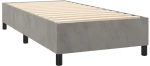 ΚΡΕΒΑΤΙ BOXSPRING ΜΕ ΣΤΡΩΜΑ ΑΝΟΙΧΤΟ ΓΚΡΙ 90X200 ΕΚ. ΒΕΛΟΥΔΙΝΟ 3143001