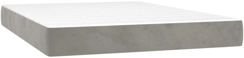ΚΡΕΒΑΤΙ BOXSPRING ΜΕ ΣΤΡΩΜΑ ΑΝΟΙΧΤΟ ΓΚΡΙ 140X200 ΕΚ. ΒΕΛΟΥΔΙΝΟ 3143085