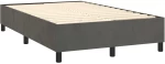 ΚΡΕΒΑΤΙ BOXSPRING ΜΕ ΣΤΡΩΜΑ ΣΚΟΥΡΟ ΓΚΡΙ 120X200 ΕΚ. ΒΕΛΟΥΔΙΝΟ 3143134
