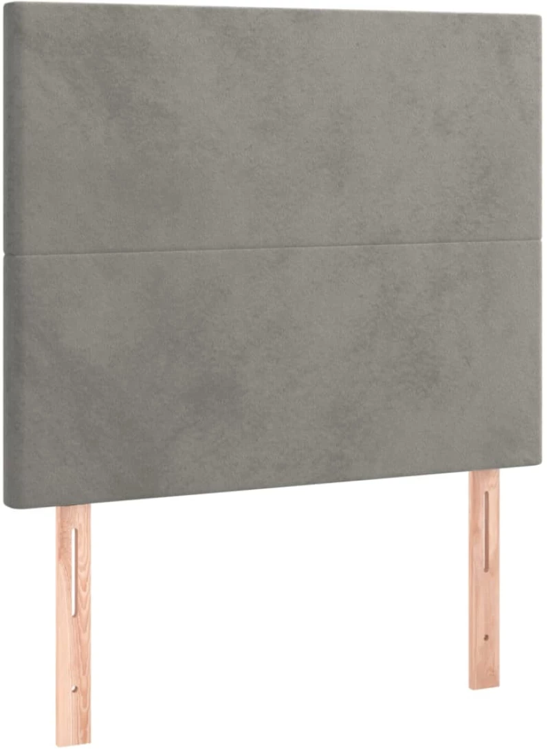 ΚΡΕΒΑΤΙ BOXSPRING ΜΕ ΣΤΡΩΜΑ ΑΝΟΙΧΤΟ ΓΚΡΙ 90X190 ΕΚ. ΒΕΛΟΥΔΙΝΟ 3132531