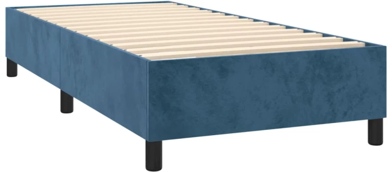 ΚΡΕΒΑΤΙ BOXSPRING ΜΕ ΣΤΡΩΜΑ ΣΚΟΥΡΟ ΜΠΛΕ 100X200 ΕΚ. ΒΕΛΟΥΔΙΝΟ 3142891