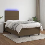 ΚΡΕΒΑΤΙ BOXSPRING ΜΕ ΣΤΡΩΜΑ & LED ΣΚ.ΚΑΦΕ 120X200 ΕΚ ΥΦΑΣΜΑΤΙΝΟ 3134784