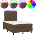 ΚΡΕΒΑΤΙ BOXSPRING ΜΕ ΣΤΡΩΜΑ & LED ΣΚ.ΚΑΦΕ 120X200 ΕΚ ΥΦΑΣΜΑΤΙΝΟ 3134784