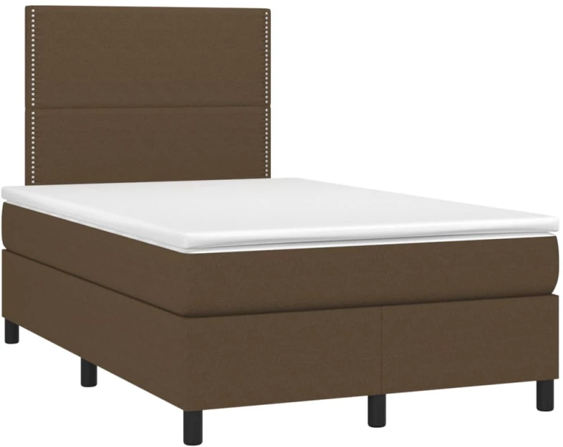 ΚΡΕΒΑΤΙ BOXSPRING ΜΕ ΣΤΡΩΜΑ & LED ΣΚ.ΚΑΦΕ 120X200 ΕΚ ΥΦΑΣΜΑΤΙΝΟ 3134784